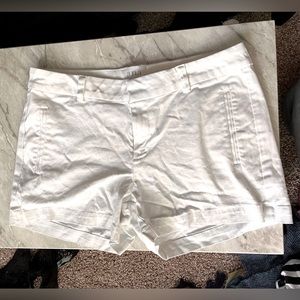 White Ana Chino twill shorts